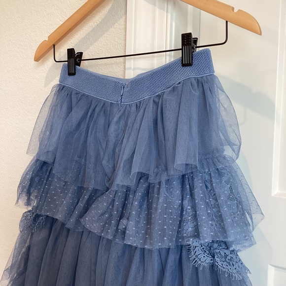 ❌Sold - Anthropologie Ruffled Tulle Midi Skirt - Picture 11 of 15